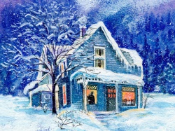 Зимний домик фото